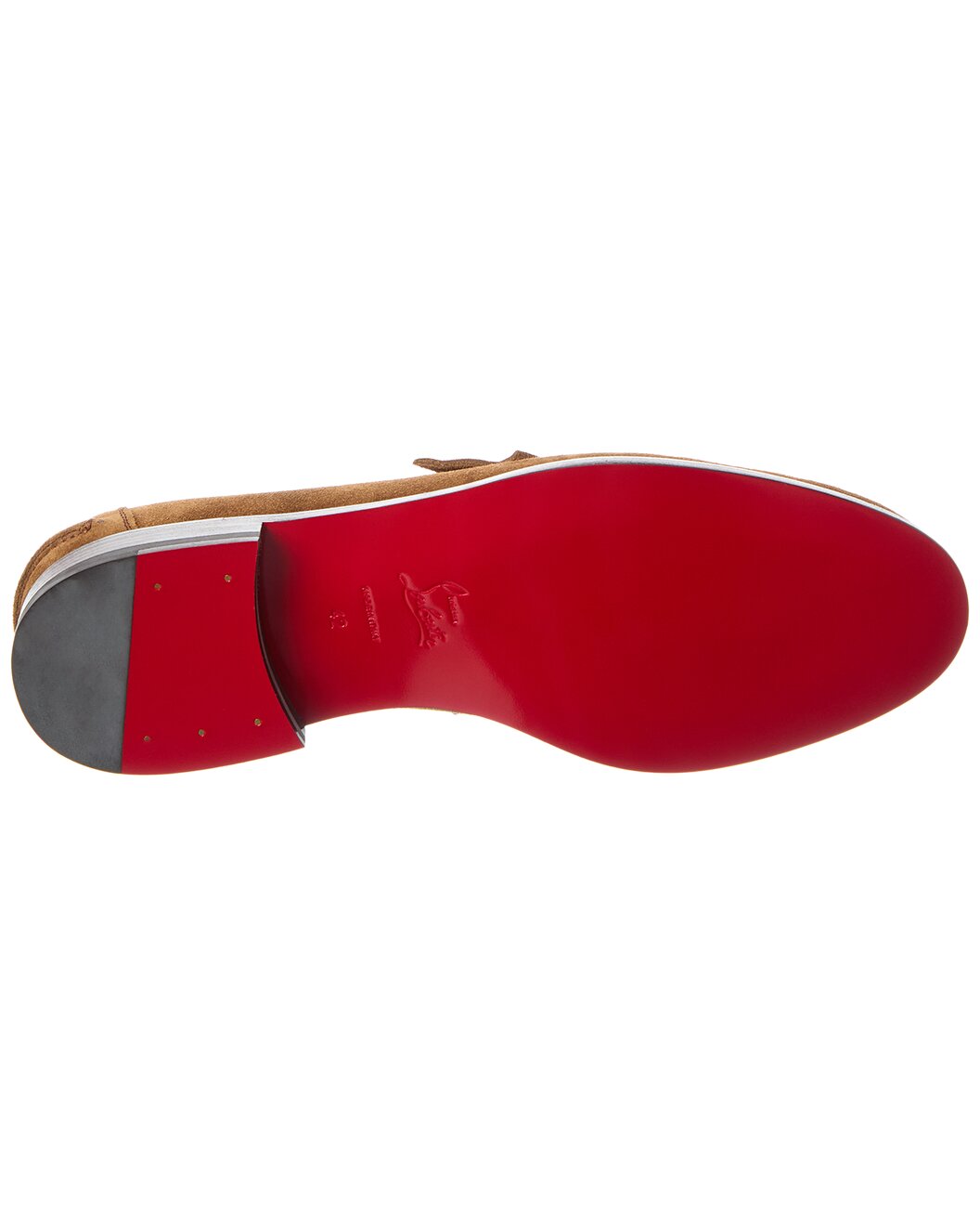 CHRISTIAN LOUBOUTIN SUEDE PENNY LOAFER