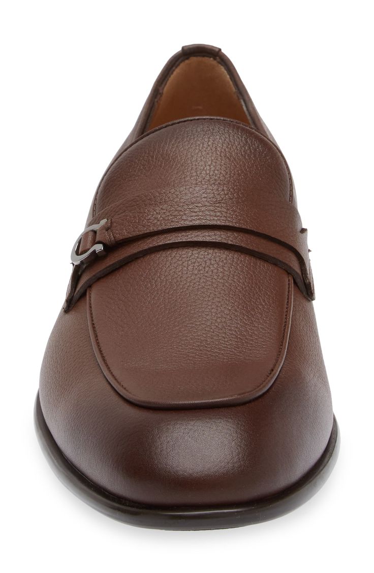 FERRAGAMO DESIO LOAFER IN COCOA BROWN ( Pre-Owned, Like New )