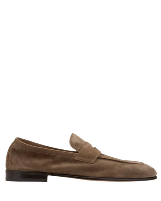 BRUNELLO CUCINELLI MENS LOAFERS IN BROWN