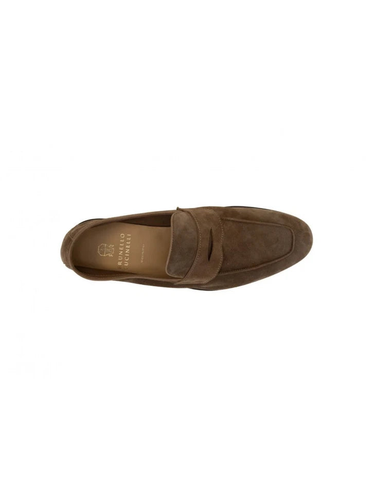 BRUNELLO CUCINELLI MENS LOAFERS IN BROWN