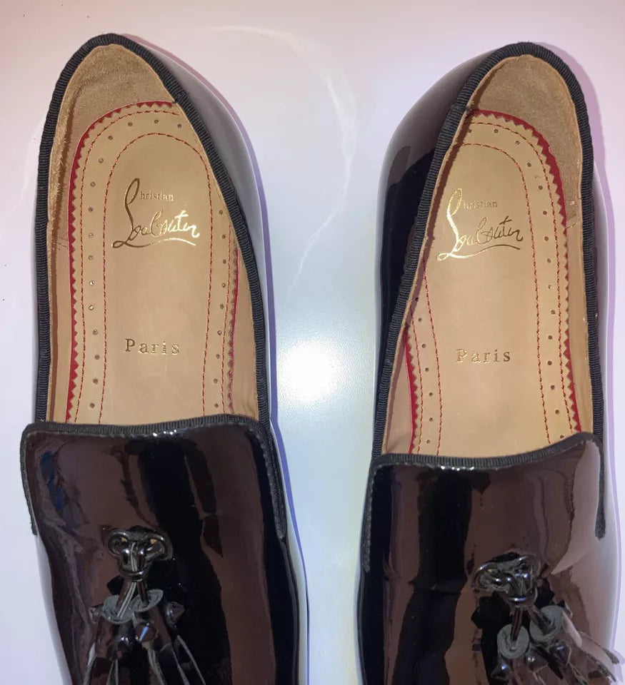 NEW SANTONI BROWN RED SINGLE MONK STRAP LOAFERS GOODYEAR