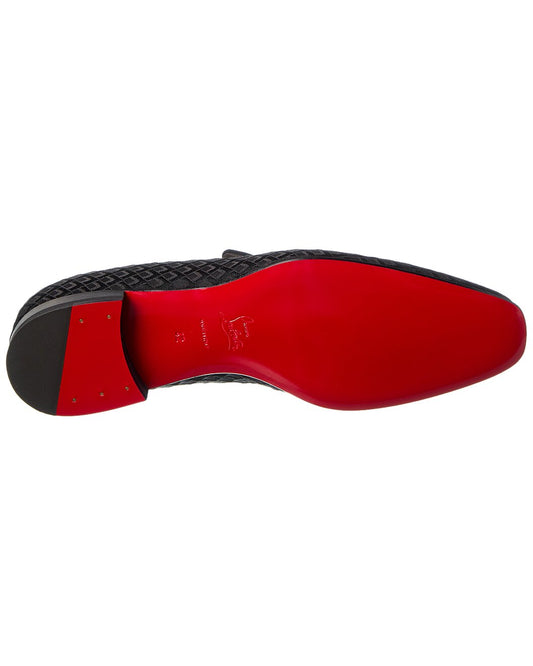 CHRISTIAN LOUBOUTIN  DANDELION SUEDE LOAFER