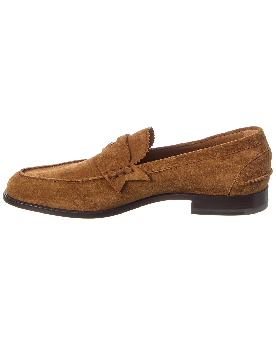 CHRISTIAN LOUBOUTIN SUEDE PENNY LOAFER