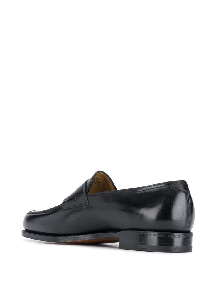 JOHN LOBB CALF LEATHER SLIP ON LOAFERS ( Pre-Owned, Like New )