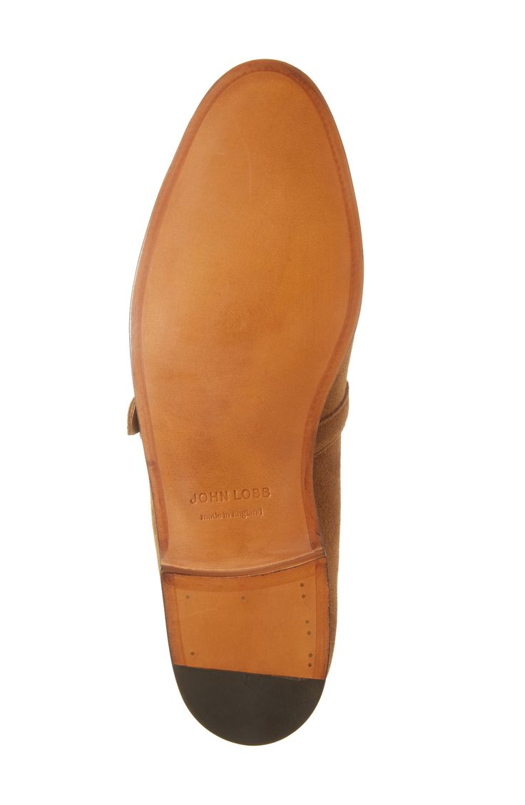 JOHN LOBB DELANO II BUCKLE IN TOBACCO (Pre-Owned, Like New)