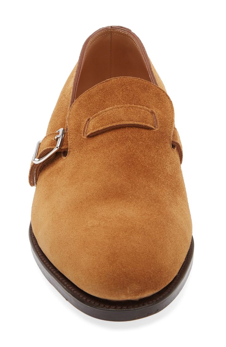 JOHN LOBB DELANO II BUCKLE IN TOBACCO (Pre-Owned, Like New)
