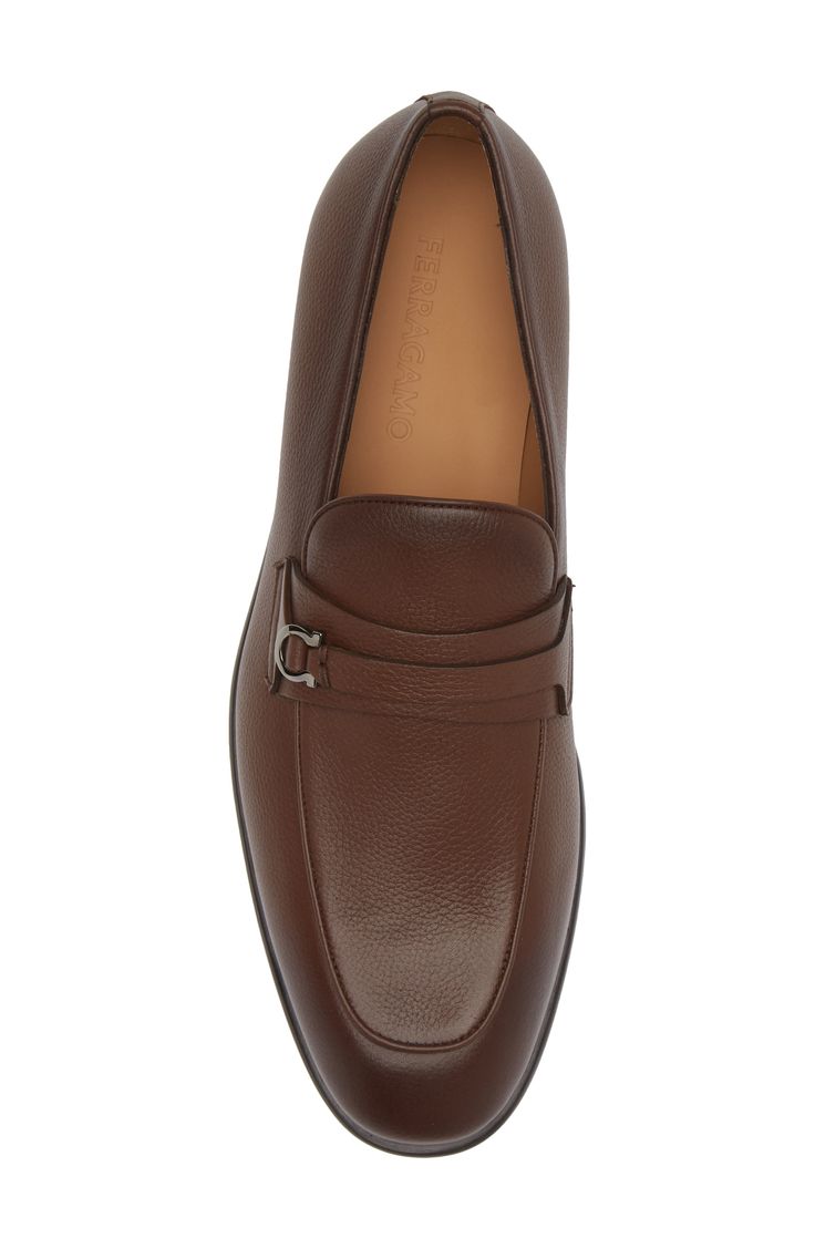 FERRAGAMO DESIO LOAFER IN COCOA BROWN ( Pre-Owned, Like New )
