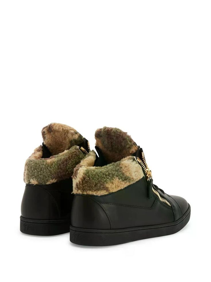 GIUSEPPE ZANOTTI KRISS LEATHER RUBBER