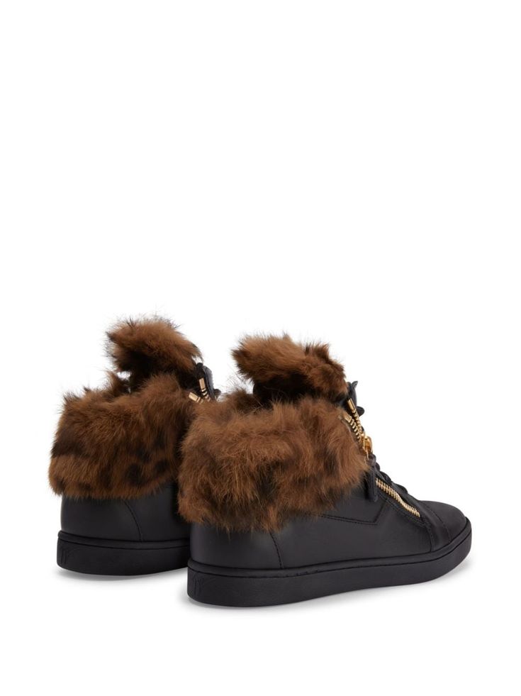Giuseppe Zanotti Nicki Leather Sneakers Pre Owned Like New
