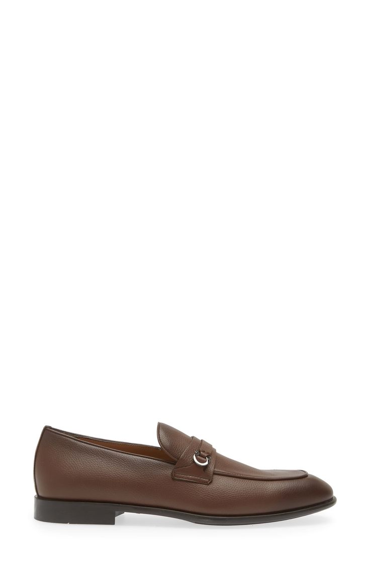 FERRAGAMO DESIO LOAFER IN COCOA BROWN ( Pre-Owned, Like New )