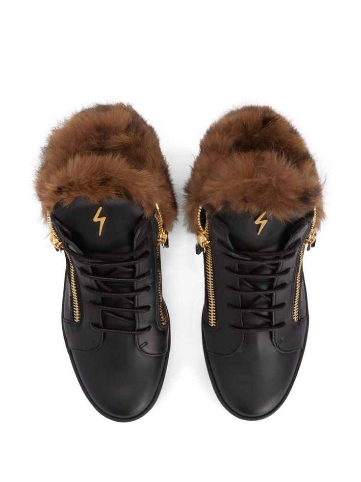 Giuseppe Zanotti Nicki Leather Sneakers Pre Owned Like New