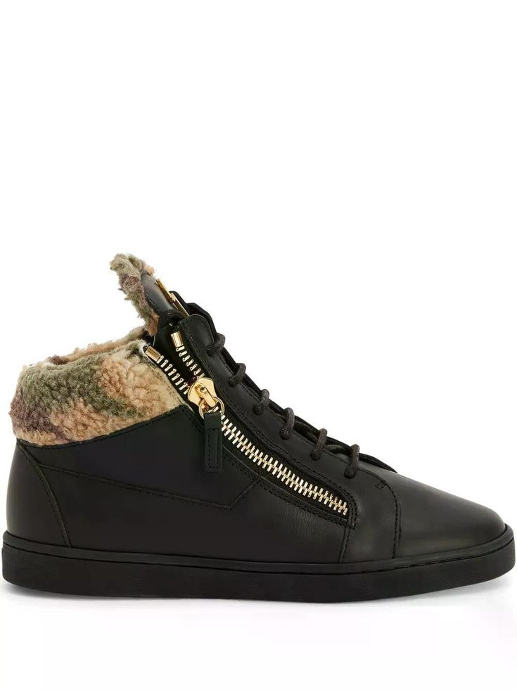 GIUSEPPE ZANOTTI KRISS LEATHER RUBBER