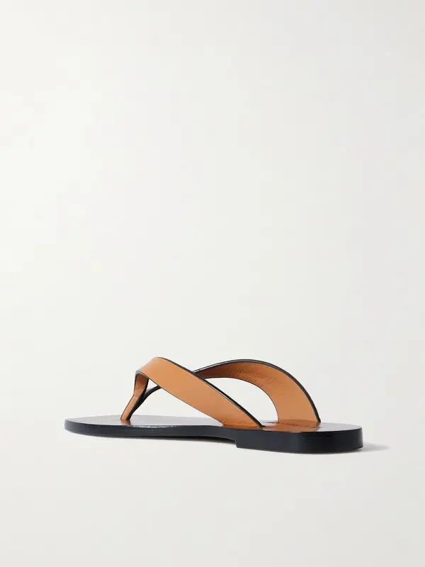 A. EMERY  KINTO LEATHER FLIP FLOPS- BROWN