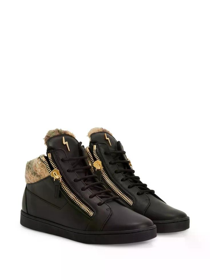 GIUSEPPE ZANOTTI KRISS LEATHER RUBBER