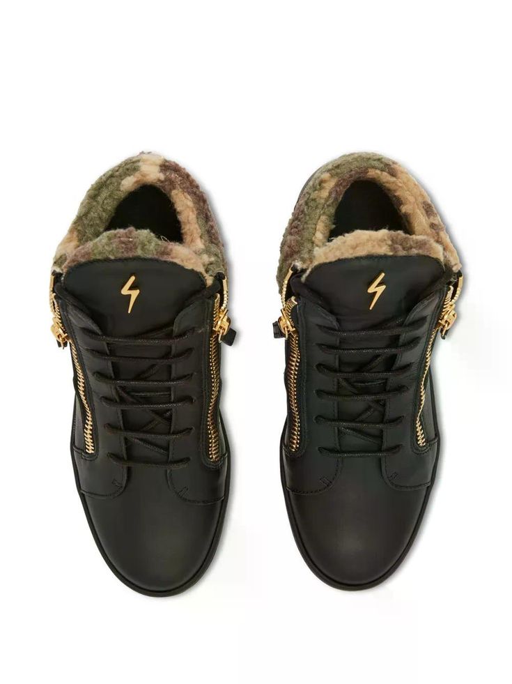GIUSEPPE ZANOTTI KRISS LEATHER RUBBER