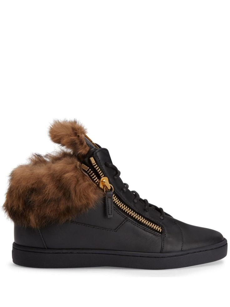 Giuseppe Zanotti Nicki Leather Sneakers Pre Owned Like New