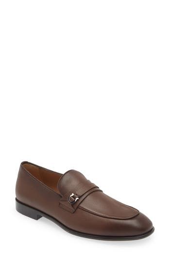 FERRAGAMO DESIO LOAFER IN COCOA BROWN ( Pre-Owned, Like New )