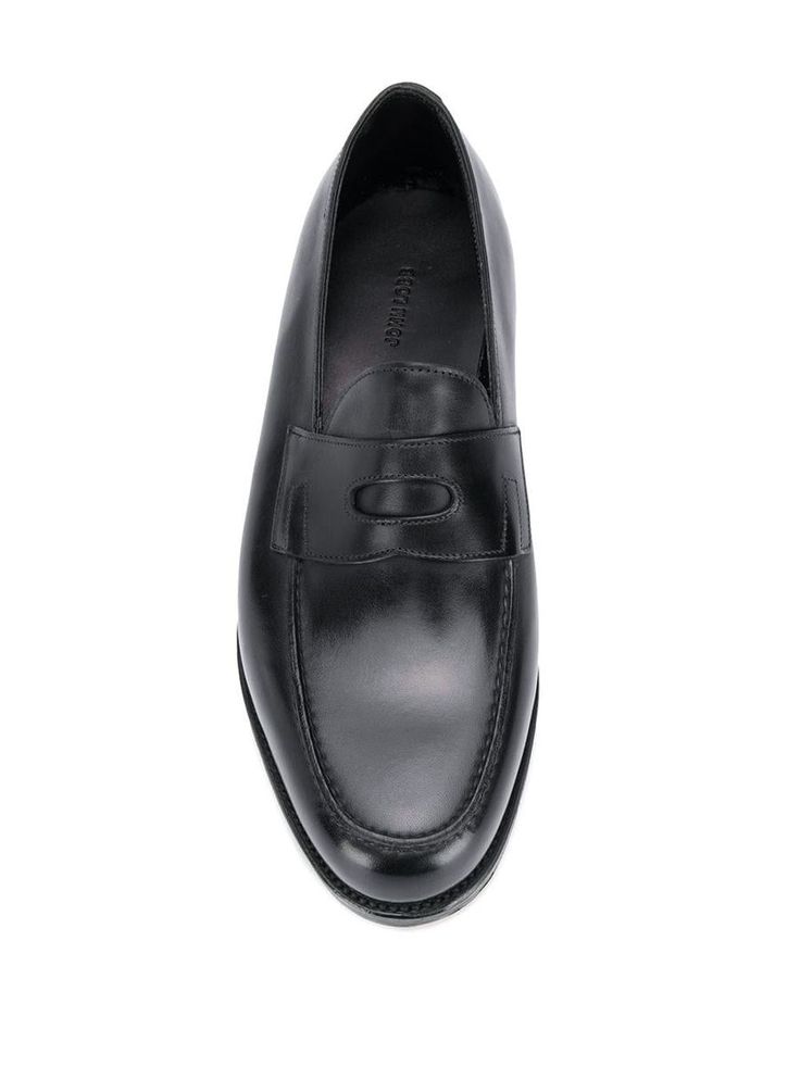 JOHN LOBB CALF LEATHER SLIP ON LOAFERS ( Pre-Owned, Like New )