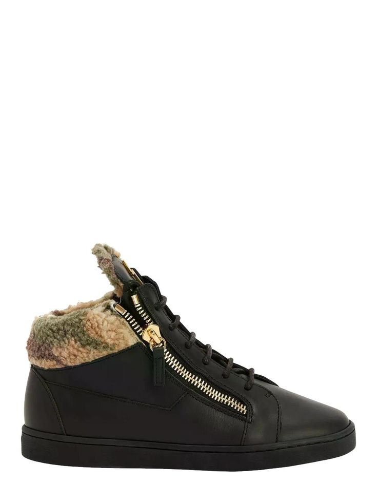 GIUSEPPE ZANOTTI KRISS LEATHER RUBBER