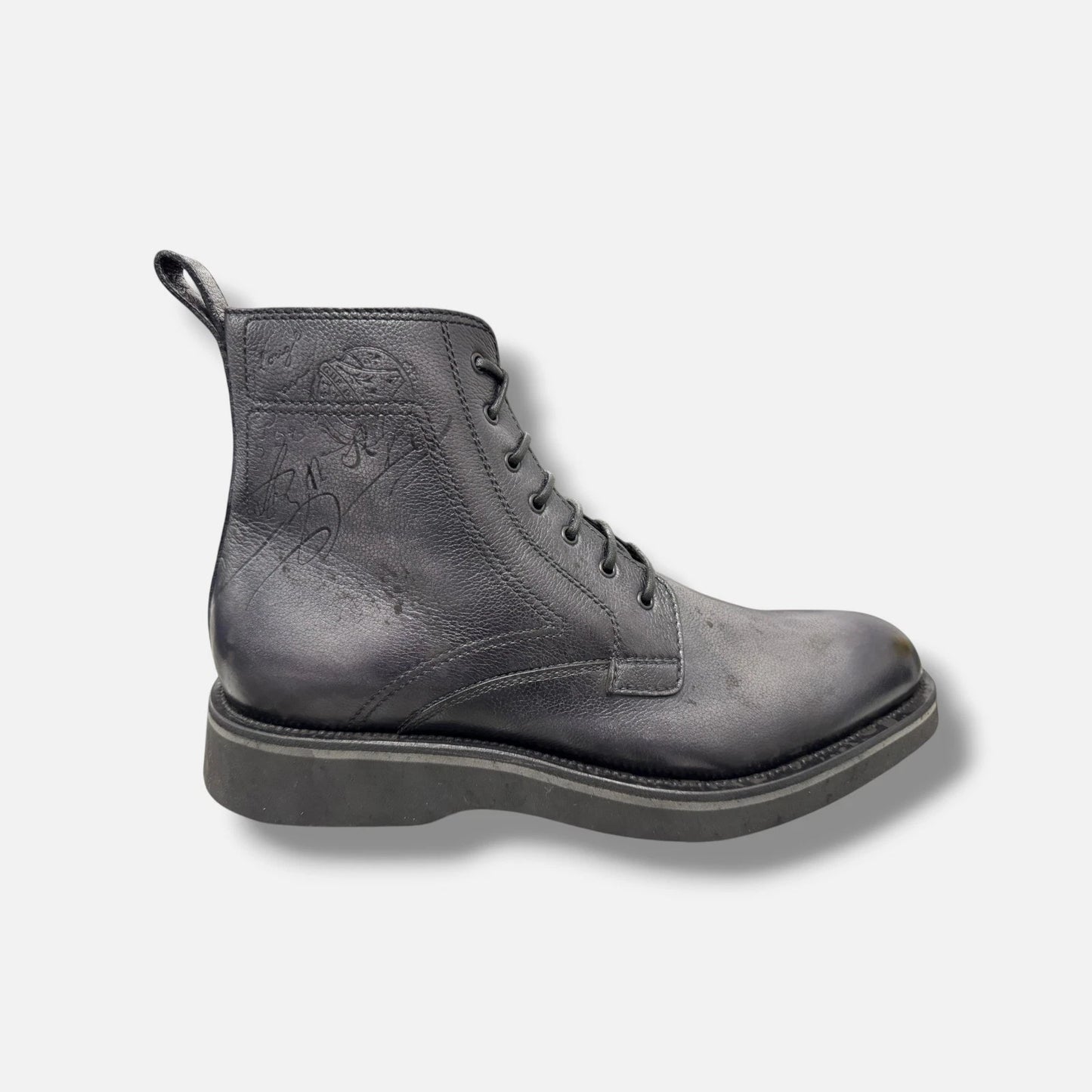 Berluti Men's Black Alessio Lug-Sole
