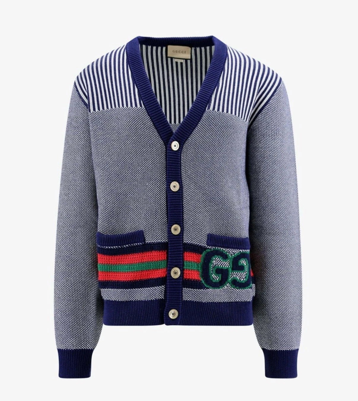 GUCCI MEN'S WOOL CARDIGAN V NECK ( Pre Owned )