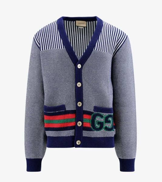 GUCCI MEN'S WOOL CARDIGAN V NECK ( Pre Owned )