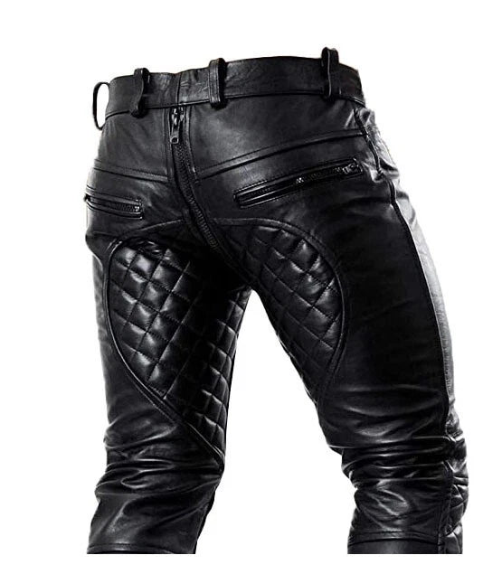 Men Real Cow Leather Black ( Like New )