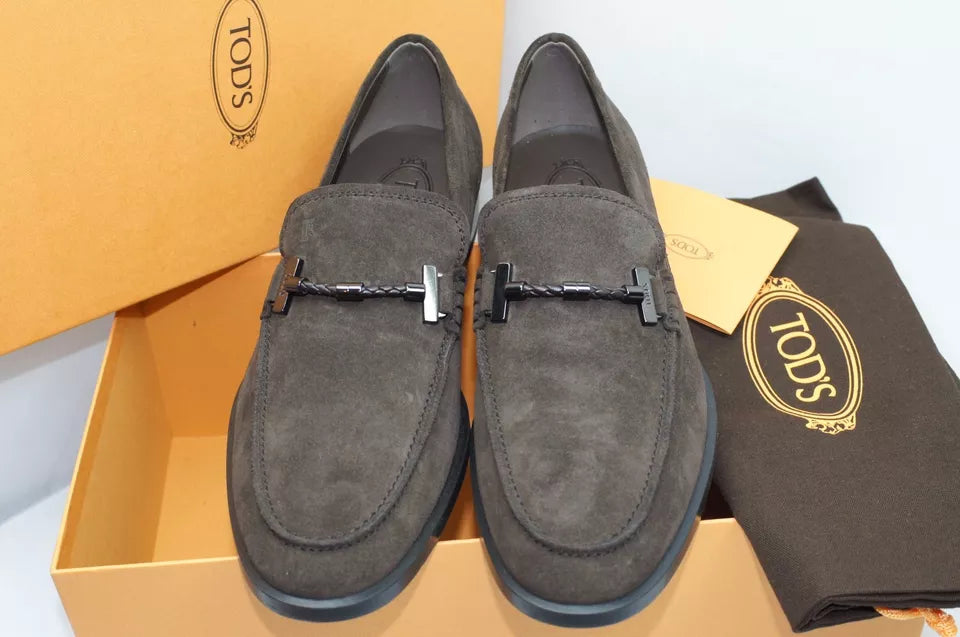 NEW TOD'S MEN'S BROWN SHOES LOAFERS