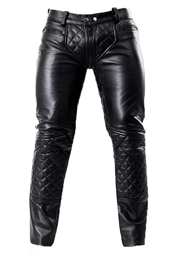 Men Real Cow Leather Black ( Like New )