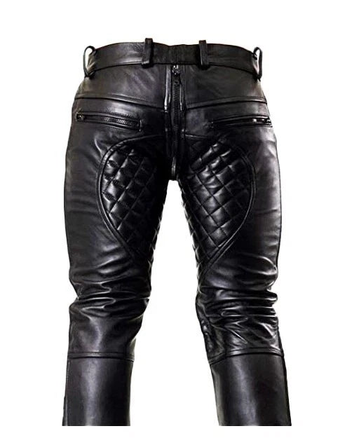 Men Real Cow Leather Black ( Like New )