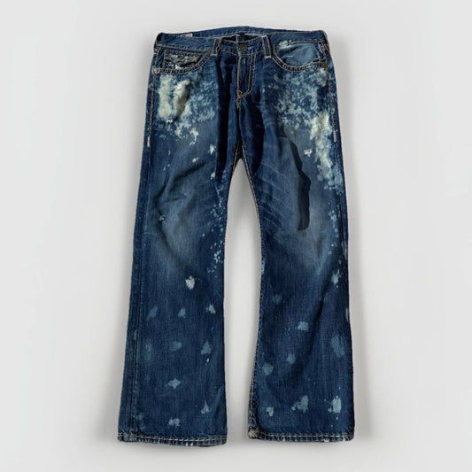 TRUE RELIGION JEAN RICKY SUPER T BLEACHED MEN'S