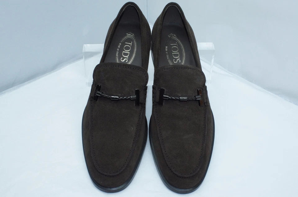 NEW TOD'S MEN'S BROWN SHOES LOAFERS