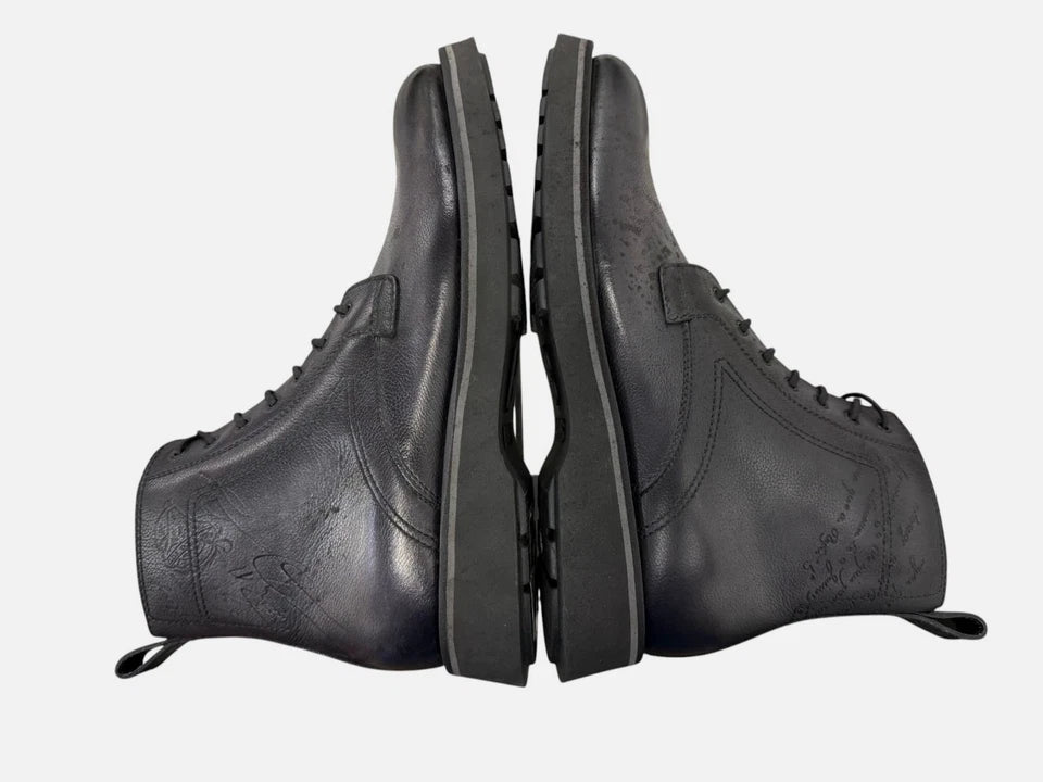 Berluti Men's Black Alessio Lug-Sole