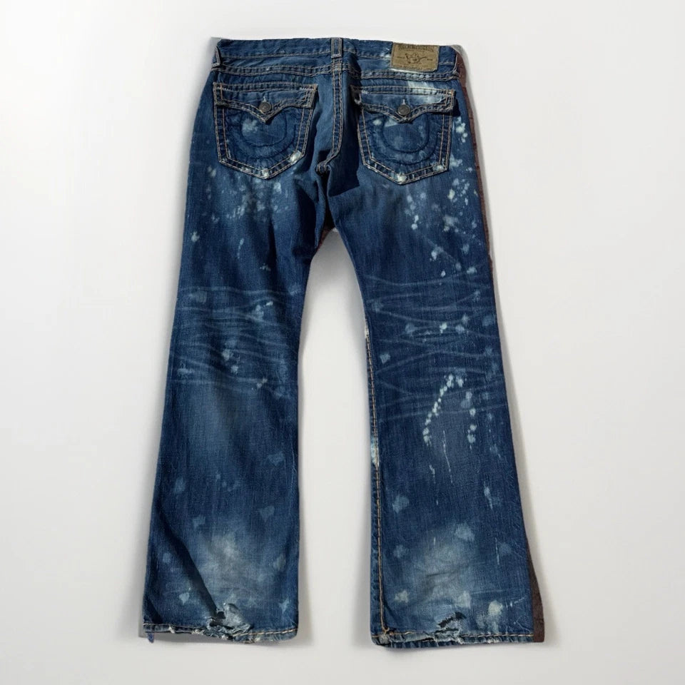 TRUE RELIGION JEAN RICKY SUPER T BLEACHED MEN'S