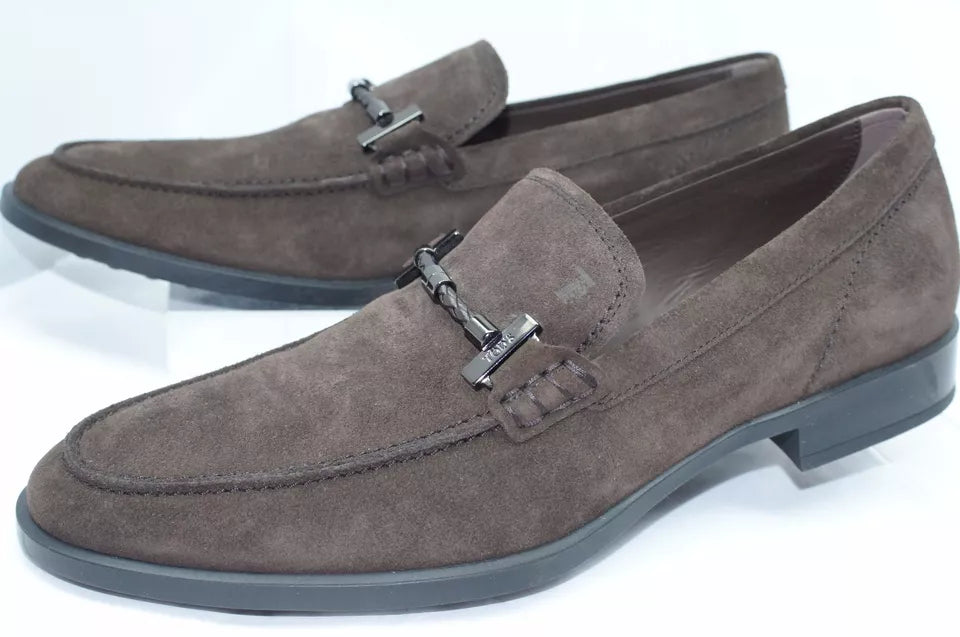 NEW TOD'S MEN'S BROWN SHOES LOAFERS