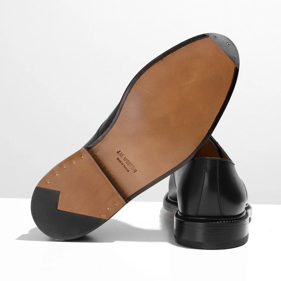 J.M. WESTON LEATHER SHOES HALF-HUNT DERBY# 598