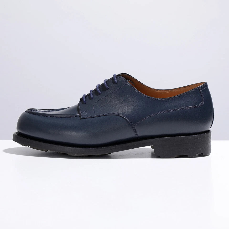JM WESTON LEATHER SHOES DERBY GOLF OXFORD MEN'S  WINGTIP